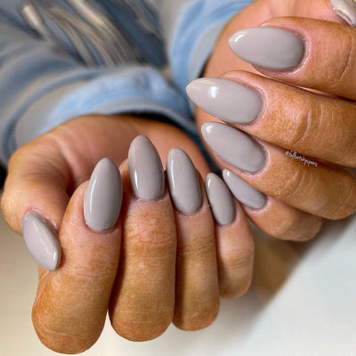 mon cheri gray soak off gel color manicure