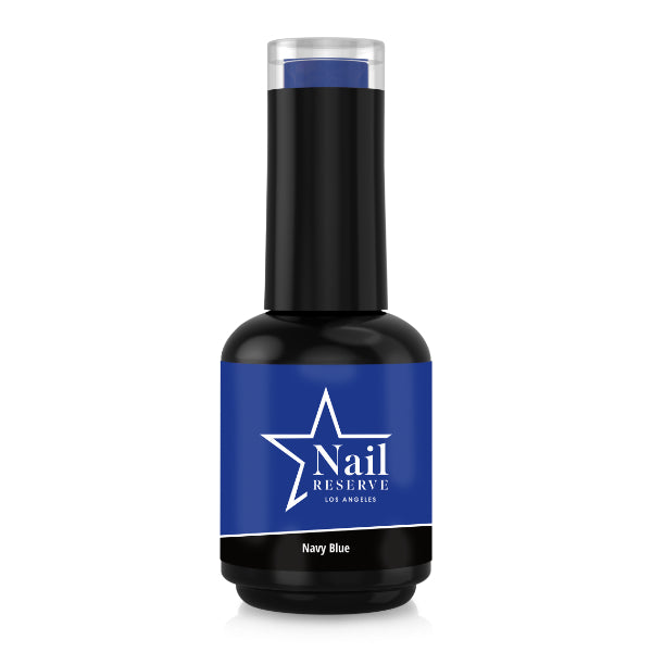 bottle of navy blue soak off gel polish