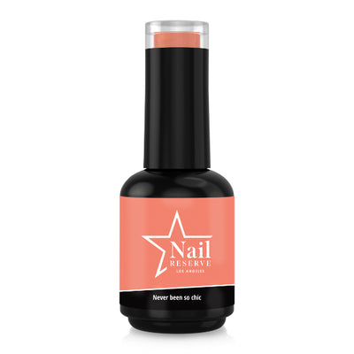 bootle of never been so chic soak off gel polish