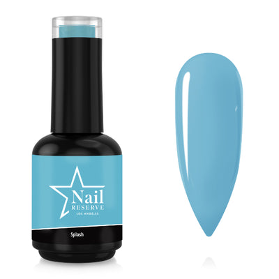 Bottle and nail swatch of Splash soak-off gel polish