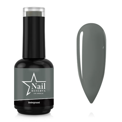 bottle and nail swatch of Underground soak-off gel polish