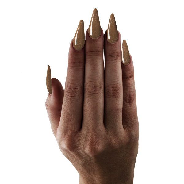 Full hand presentation of Celtic Sparkle soak-off gel polish