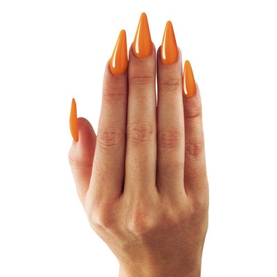 Manicure of Electric Orange soak-off gel polish
