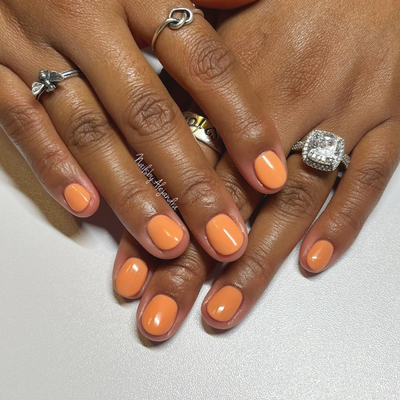 manicure of Text Me Later soak-off gel polish
