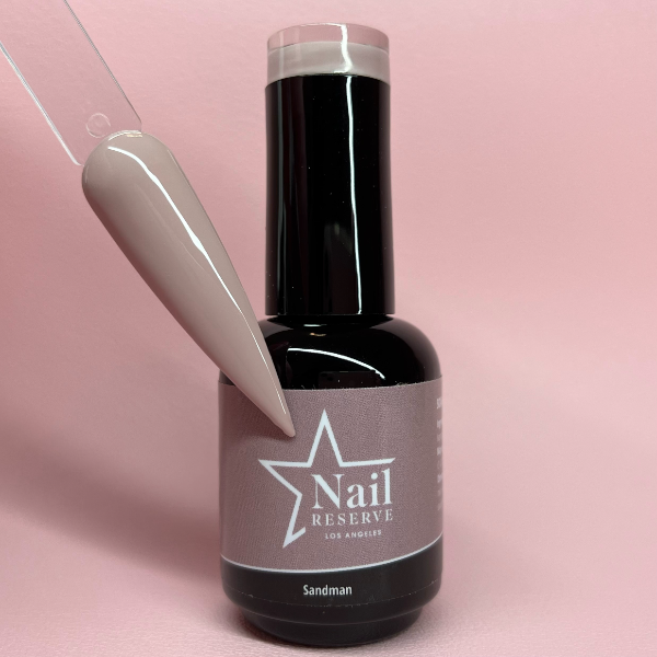 Bottle and nail swatch of Sandman soak-off gel polish