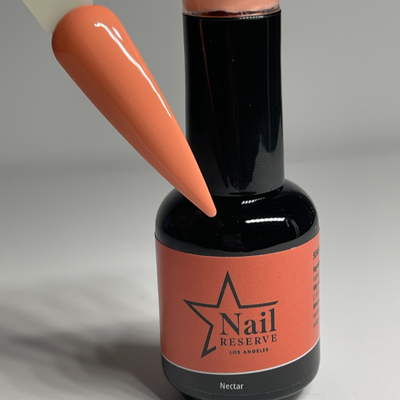 Bottle and nail swatch of Nectar soak-off gel polish
